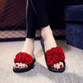 Women's Bohemian Flower Flat Slippers