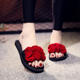 Women's Bohemian Flower Flat Slippers