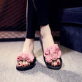 Women's Bohemian Flower Flat Slippers