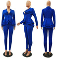 Women Winter Work Wear Full Sleeve Blazer Pants