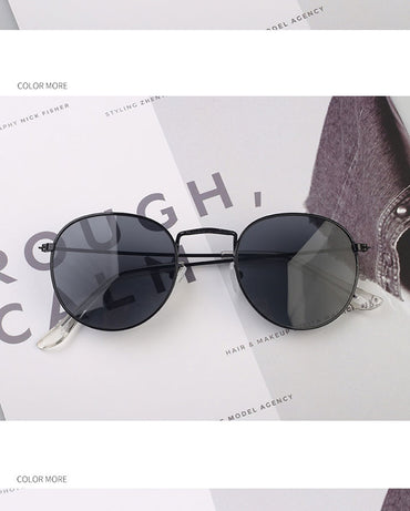 Round Mirror Vintage Women Sunglasses