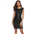 Party Dress Women Faux Leather Dress