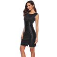 Party Dress Women Faux Leather Dress