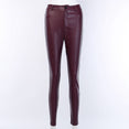 High Waist Pencil Faux Leather Pants