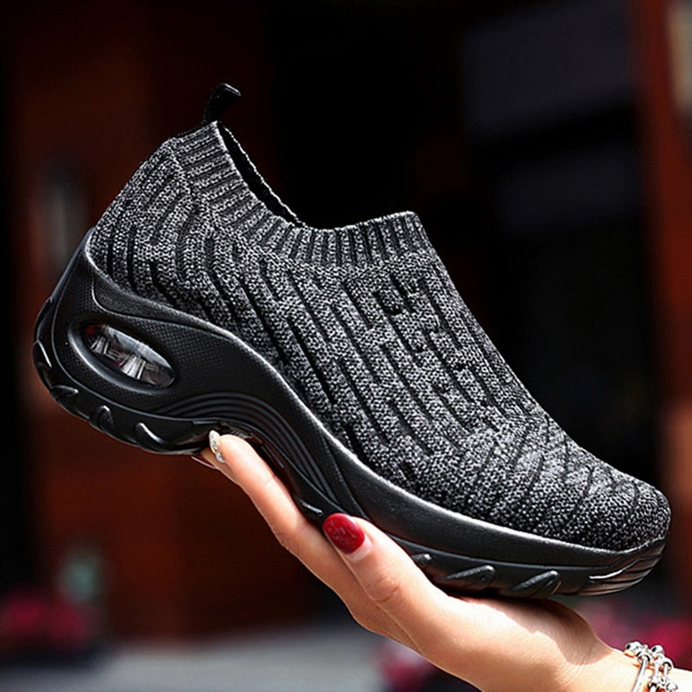 Breathable Mesh Casual Shoes Platform Sneakers