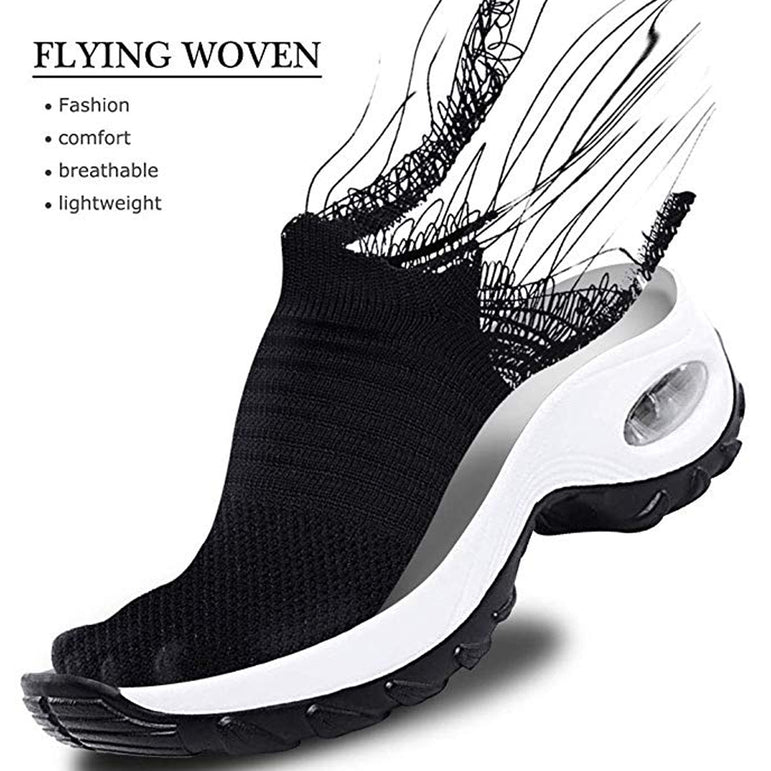 Breathable Mesh Casual Shoes Platform Sneakers