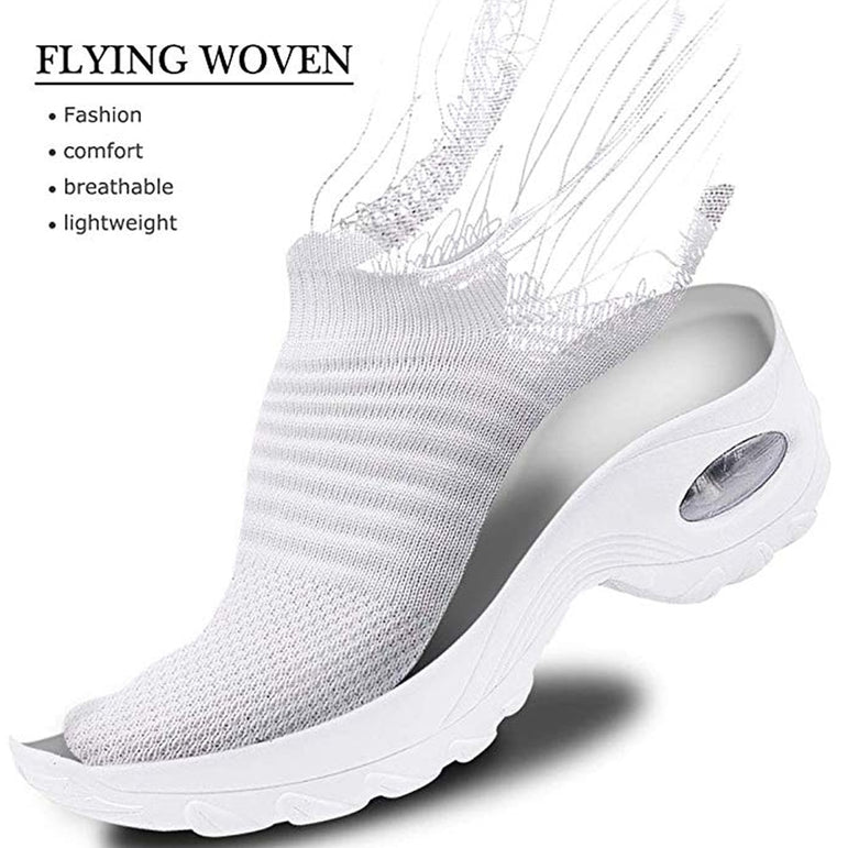 Breathable Mesh Casual Shoes Platform Sneakers