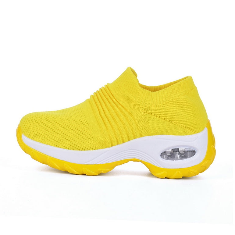 Breathable Mesh Casual Shoes Platform Sneakers