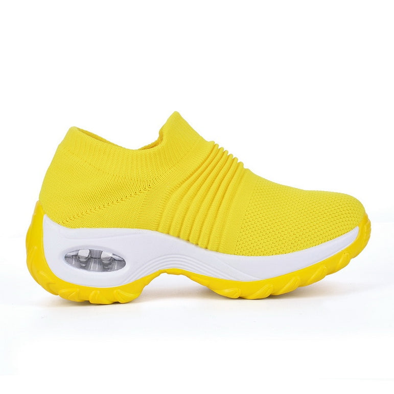 Breathable Mesh Casual Shoes Platform Sneakers