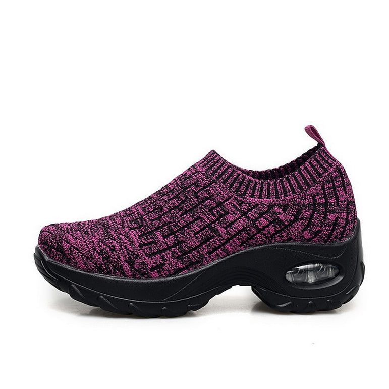 Breathable Mesh Casual Shoes Platform Sneakers