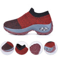 Breathable Mesh Casual Shoes Platform Sneakers