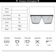 Flat Top Square Shades Gradient Sun Glasses