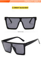 Flat Top Square Shades Gradient Sun Glasses