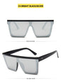 Flat Top Square Shades Gradient Sun Glasses