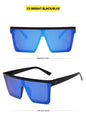 Flat Top Square Shades Gradient Sun Glasses