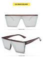 Flat Top Square Shades Gradient Sun Glasses