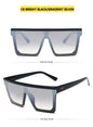 Flat Top Square Shades Gradient Sun Glasses