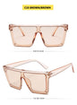 Flat Top Square Shades Gradient Sun Glasses