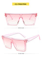 Flat Top Square Shades Gradient Sun Glasses