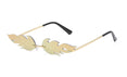 Fire Flame Rimless Wave Sun Glasses