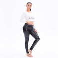 Leather Fleece Lined Push Up Pants