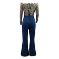 Elegant Rompers Embroidery Lace Sheer Mesh Jumpsuit