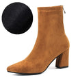 Ankle Elastic Sock Chunky High Heels Boots