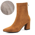 Ankle Elastic Sock Chunky High Heels Boots