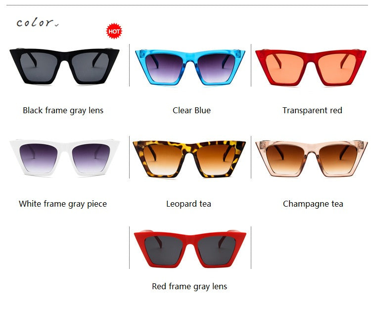 Polarized Cat Eyes Colorful Sunglasses