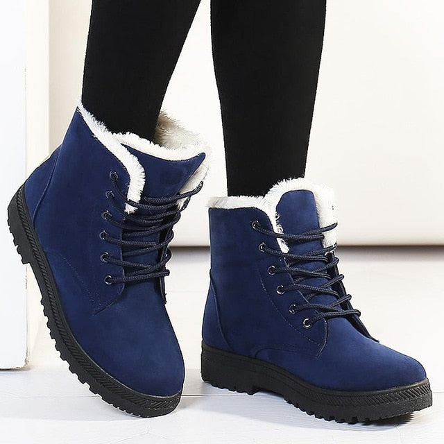 Warm Fur Plush Women Winter Boots