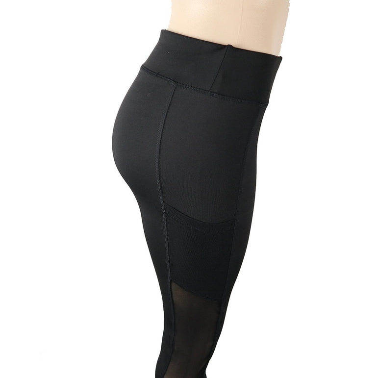 Pocket Solid Sport Yoga Pants