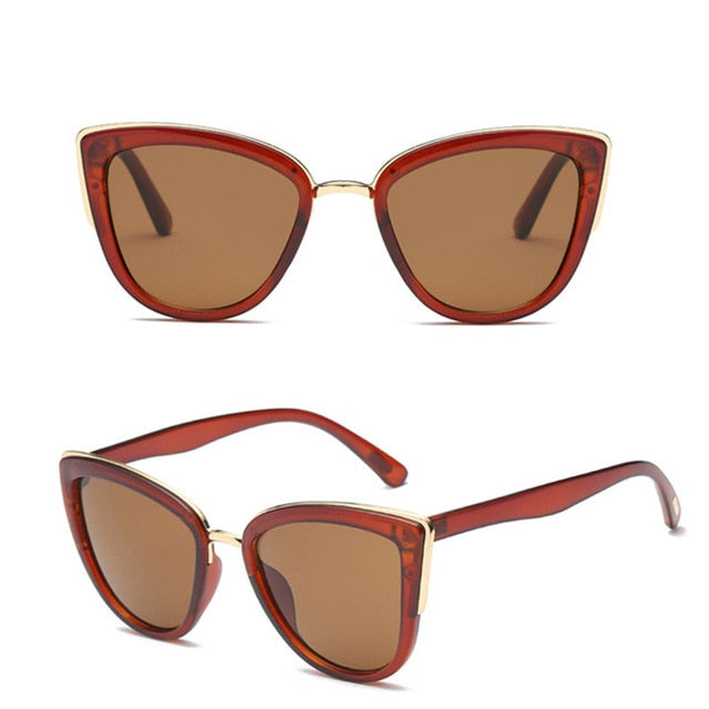 Cateye Mirror Retro Sunglasses