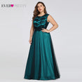 Plus Size Elegant Evening Burgundy Dress