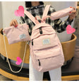 Fashion Women Backpack 3 Set Students shoulder Bags