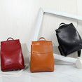 Women Youth Vintage Leather Backpacks