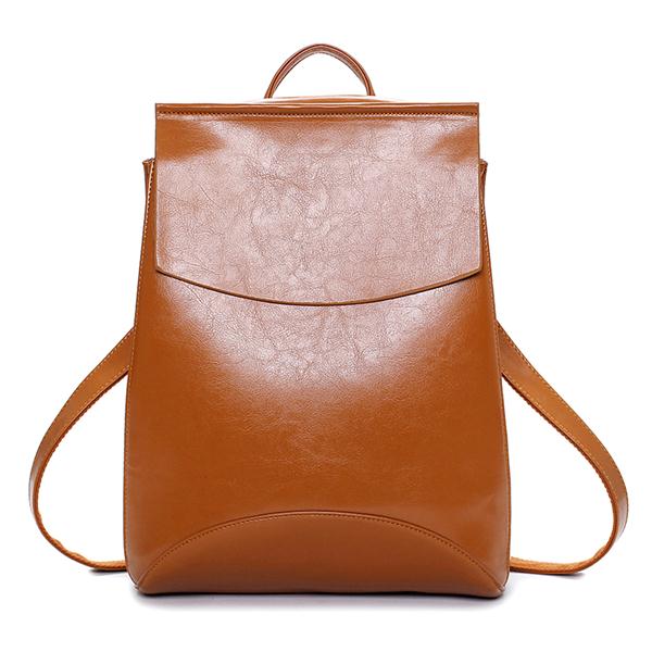 Women Youth Vintage Leather Backpacks