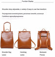 Women Youth Vintage Leather Backpacks