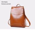 Women Youth Vintage Leather Backpacks