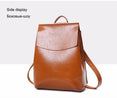 Women Youth Vintage Leather Backpacks