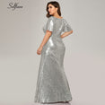 Plus Size Rose Gold Mermaid Women Dresses