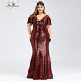 Plus Size Rose Gold Mermaid Women Dresses