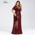 Plus Size Rose Gold Mermaid Women Dresses