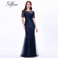 Elegant Women V-Neck Sparkle Mermaid Dresses