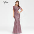 Elegant Women V-Neck Sparkle Mermaid Dresses