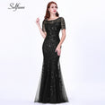 Elegant Women V-Neck Sparkle Mermaid Dresses