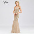 Elegant Women V-Neck Sparkle Mermaid Dresses