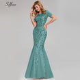 Elegant Women V-Neck Sparkle Mermaid Dresses