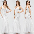 Elegant Women V-Neck Sparkle Mermaid Dresses