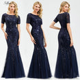 Elegant Women V-Neck Sparkle Mermaid Dresses