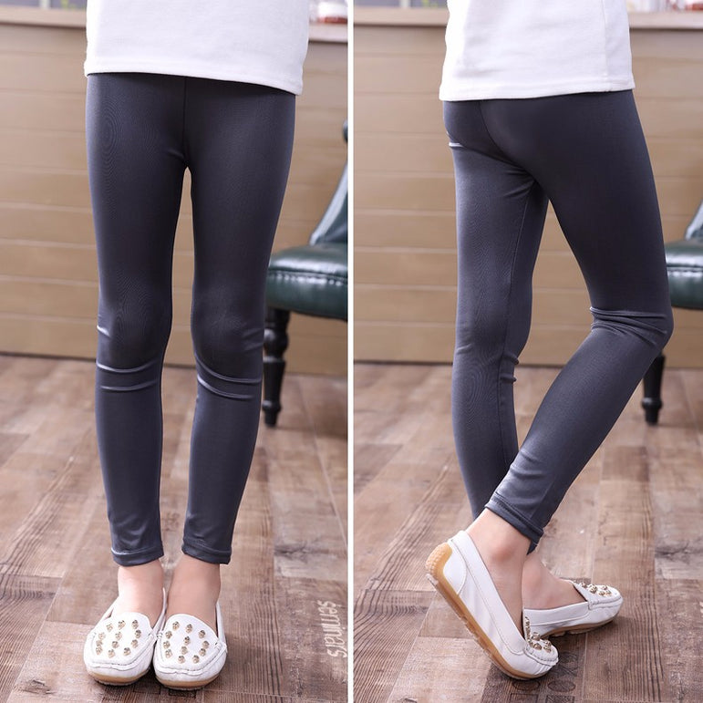 Leather High Quality Slim Children Leggings